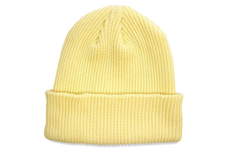 ADVANCE COTTON ACRYLIC BEANIE (LT. YELLOW)