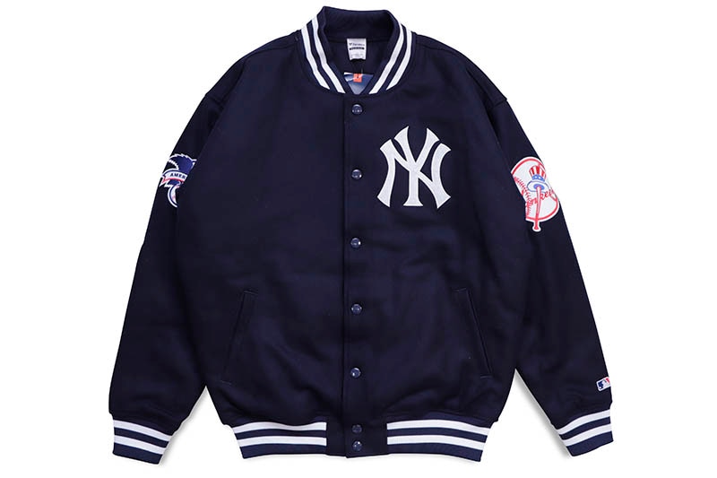 FANATICS NEW YORK YANKEES MELTON STADIUM JACKET (ML2322FW0031:NAVY)