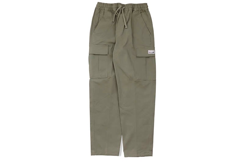PRO CLUB HEAVYWEIGHT STRETCH TWILL CARGO LOUNGE PANT (MOSS GREEN 
