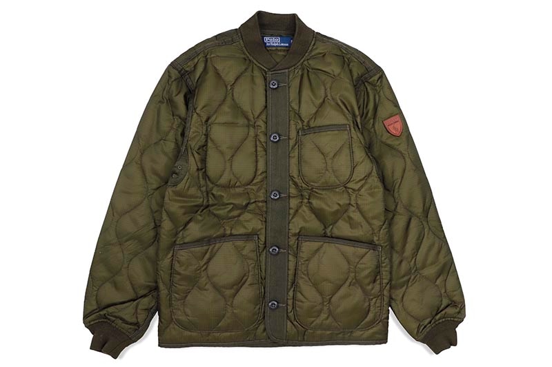 POLO RALPH LAUREN QUILTING LINER BUTTON JACKET (OLIVE)