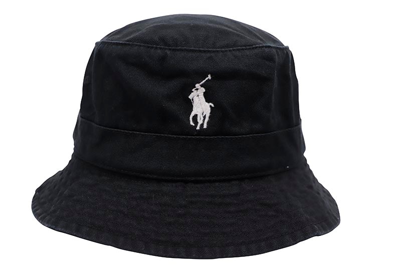 POLO RALPH LAUREN COTTON CHINO BUCKET HAT (710798567006:POLO BLACK)