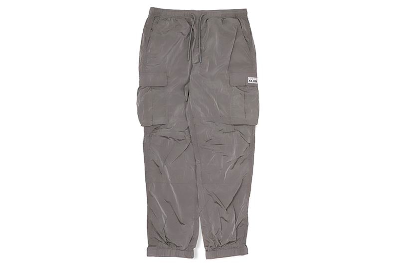 PRO CLUB COMFORT METALLIC NYLON CARGO PANT (SILVER) 15PC0506