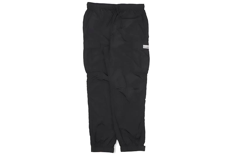 PRO CLUB COMFORT METALLIC NYLON CARGO PANT (BLACK) 15PC0506