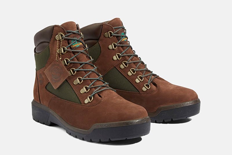 TIMBERLAND 6-INCH WATERPROOF FIELD BOOTS (TB0A18AHD47:DARK BROWN NUBUCK)