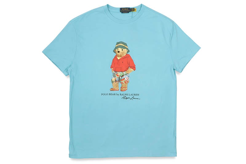 POLO RALPH LAUREN POLO BEAR CLASSIC FIT T-SHIRT (710854497021:SKY BLUE)