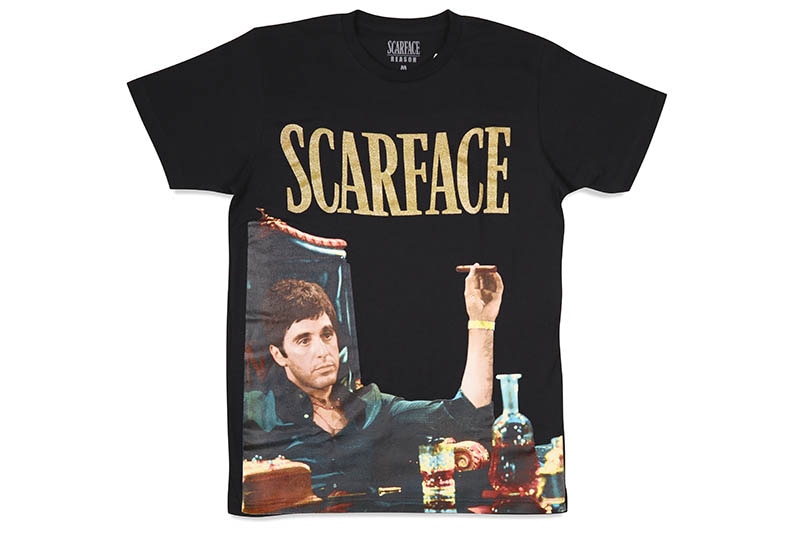 REASON CLOTHING SCARFACE PHOTO TEE (SF-50:BLACK)