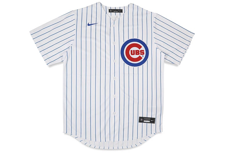 NIKE MLB CHICAGO CUBS REPLICA BASEBALL JERSEY (T770-EJWH-EJ-XVH:WHITE/BRIGHT ROYAL)
