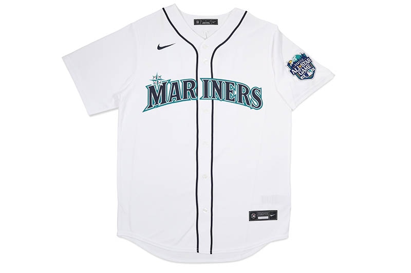 NIKE MLB SEATTLE MARINERS BASEBALL JERSEY (T770-MVWH-QIC-51B:ICHIRO SUZUKI/#51/WHITE)