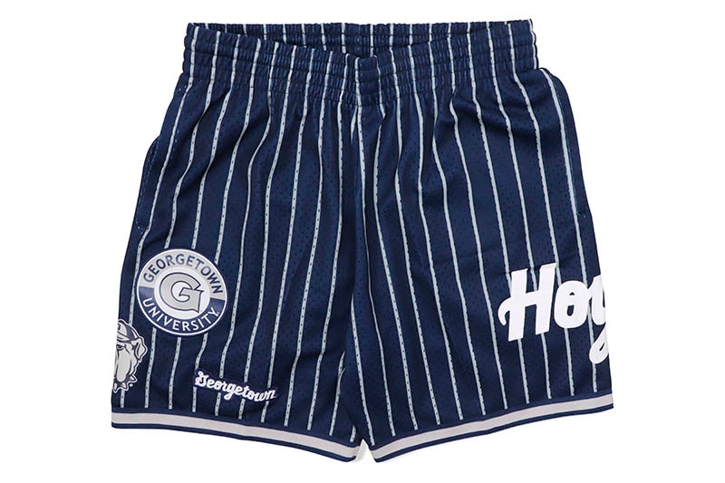 MITCHELL & NESS CITY COLLECTION MESH SHORTS (GEORGETOWN UNIVERSITY:NAVY) PSHR5013-GTWYYPPP
