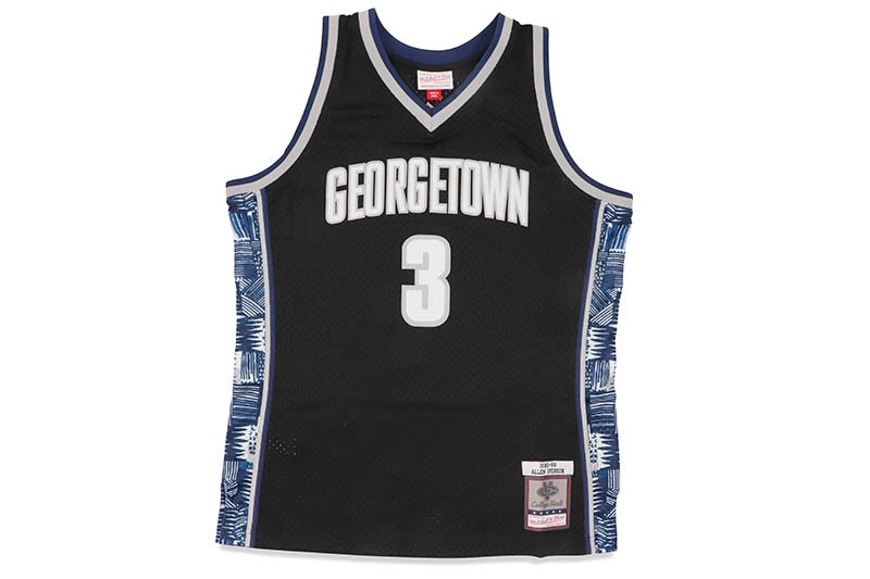 MITCHELL & NESS SWINGMAN JERSEY (GEORGETOWN UNIVERSITY/ALTERNATE/ALLEN IVERSON/#3/1995-96:BLACK) SMJY4212