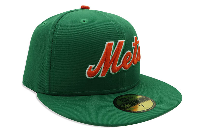 NEW ERA NEW YORK METS 59FIFTY FITTED CAP (GREY UNDER VISOR/KELLY GREEN)