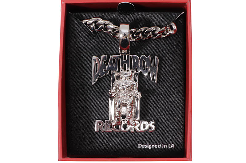 DEATH ROW RECORDS x KING ICE - LOGO NECKLACE (NKX14133:WHITE GOLD)