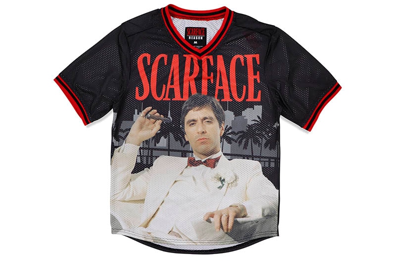 REASON CLOTHING SCARFACE BASEBALL JERSEY (SF-63:BLACK) | Brand,M-R