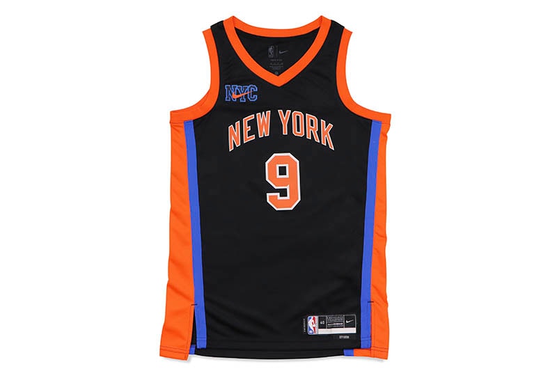 NIKE DRI-FIT NBA SWINGMAN JERSEY (DO9603-012:RJ BARRETT NEW YORK KNICKS CITY EDITION/BLACK)