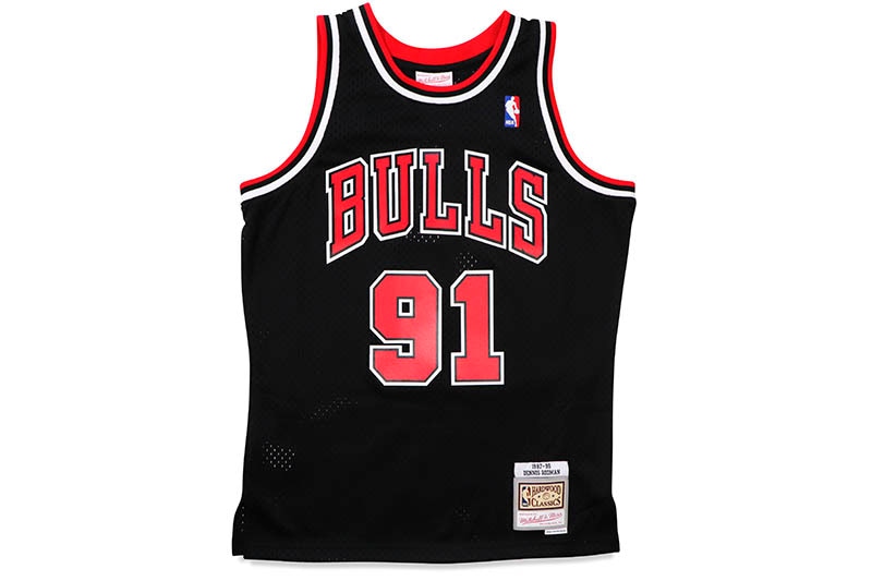 MITCHELL & NESS SWINGMAN JERSEY (CHICAGO BULLS/ALTERNATE/DENNIS RODMAN/#91/1997-98:BLACK) SMJYGS18152-CBUBLCK97DRD