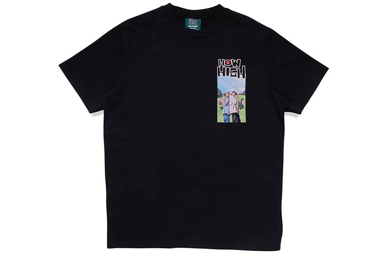 SHOE PALACE x HOW HIGH HIGH SCORE SHORT SLEEVE T-SHIRT (BLACK) HHSS-11