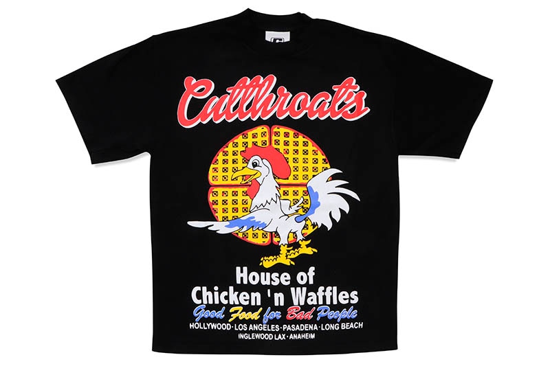 CUTTHROAT GOOD FOOD FOR BAD PEOPLE SS TEE (BLACK)