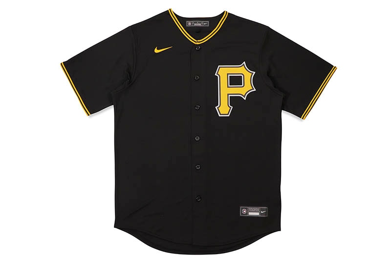 NIKE MLB PITTSBURGH PIRATES REPLICA BASEBALL JERSEY (T770-PTB3-PTB-XV3:BLACK)