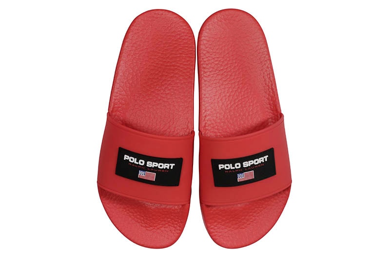 POLO SPORT LOGO SLIDE (809841217006:RED)