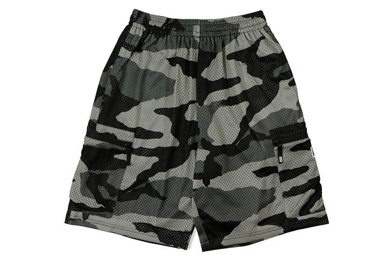 PRO CLUB COMFORT MESH CARGO SHORTS (BLACK CAMO) 11PC0504