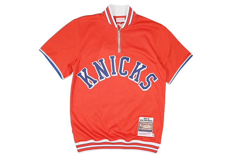 MITCHELL & NESS AUTHENTIC SHOOTING SHIRT (NEW YORK KNICKS/1968-69:ORANGE) ASSH5697