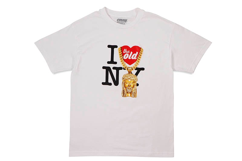 CLASSIC MATERIAL NY I LOVE THE OLD NY JESUS PIECE S/S T-SHIRT (WHITE)