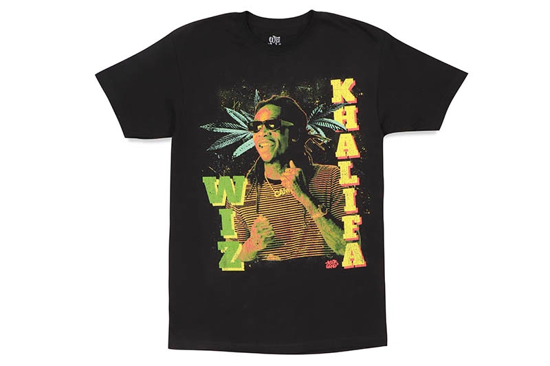 WIZ KHALIFA LEAF GRAPHIC T-SHIRT (BLACK)