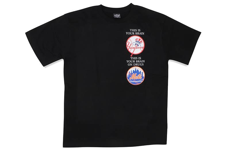2000 WORLD SERIES YANKEES METS TEE ��BLACK��