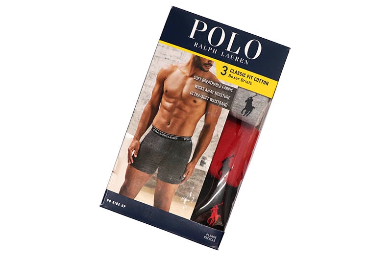 POLO RALPH LAUREN CLASSIC FIT COTTON BOXER BRIEF 3-PACK (NCBBP3-RHD)