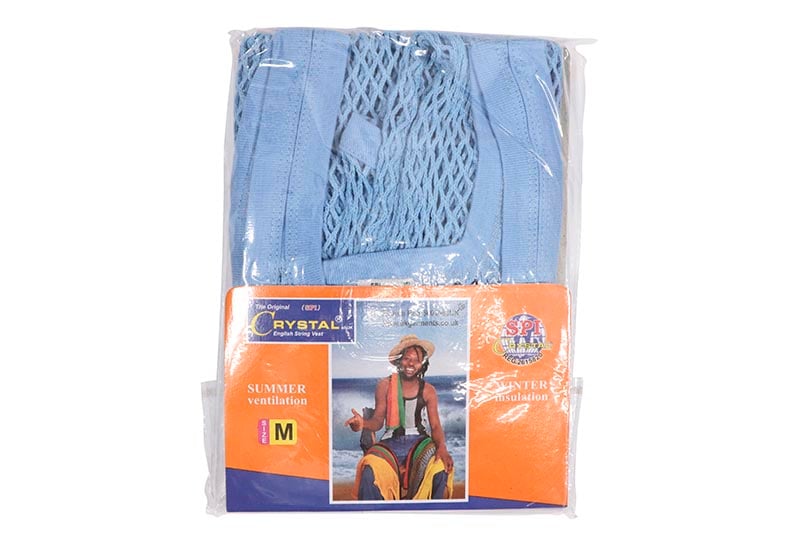 CRYSTAL THE ORIGINAL ENGLISH STRING VEST (SKY BLUE) | すべての商品 ...