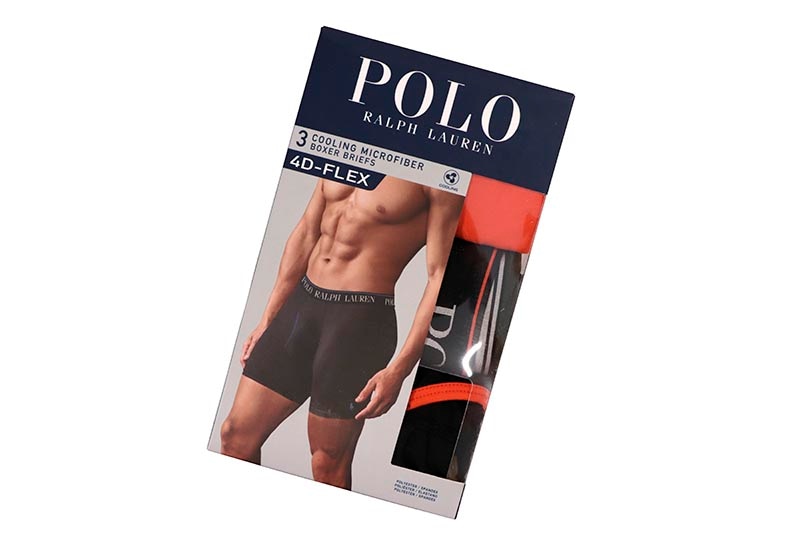 POLO RALPH LAUREN 4D-FLEX COOLING MICROFIBER BOXER BRIEF 3-PACK (LBBBP3-4L5)