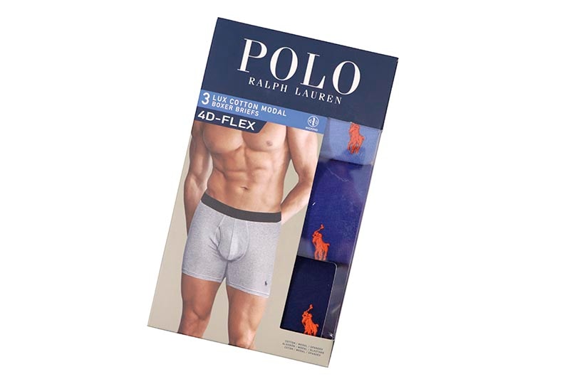 POLO RALPH LAUREN 4D-FLEX LUX COTTON MODAL BOXER BRIEF 3-PACK (LFBBP3-4M1)