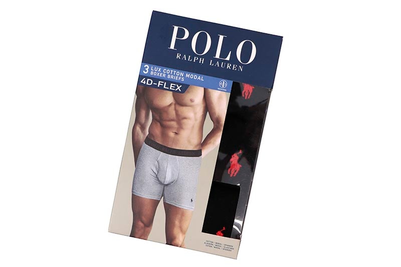 POLO RALPH LAUREN 4D-FLEX LUX COTTON MODAL BOXER BRIEF 3-PACK (LFBBP3-PBD)