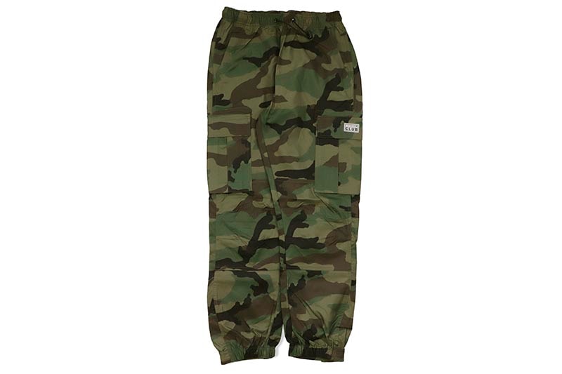 PRO CLUB NYLON CARGO PANTS (GREEN CAMO) 03PC0502