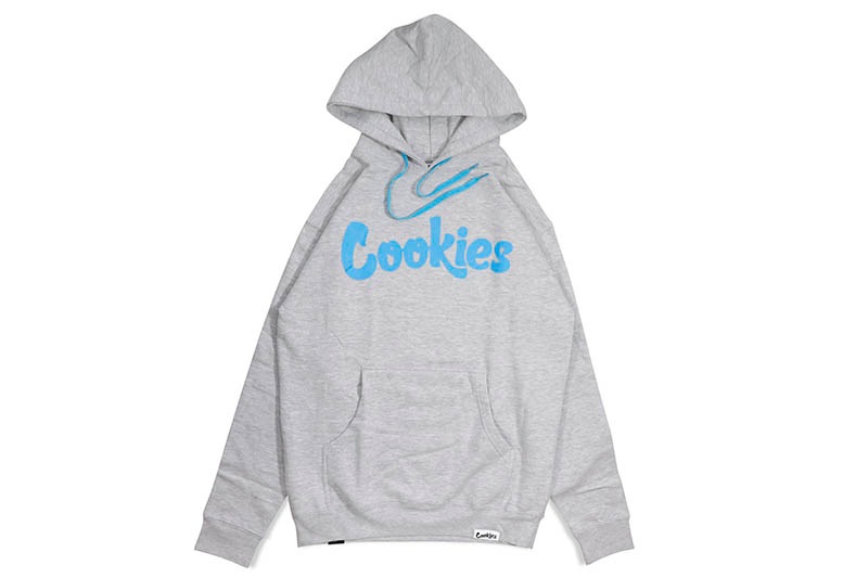 COOKIES ORIGINAL LOGO HOODIE (HEATHER GREY/COOKIES BLUE) 1564H6664
