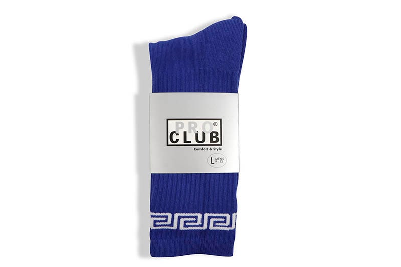 PRO CLUB PC LINK CREW SOCKS (ROYAL/WHITE) 03PC0903