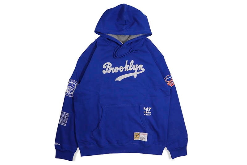 MITCHELL & NESS LEGENDS FLEECE HOODIE (BROOKLYN DODGERS/JACKIE