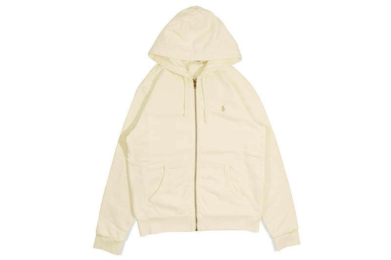 POLO RALPH LAUREN FULL-ZIP FLEECE HOODIE (710916692003:CREAM)