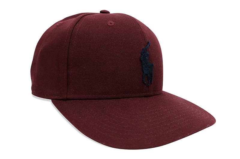 POLO RALPH LAUREN SIGNATURE PONY HIGH CROWN TWILL CAP (MAROON)