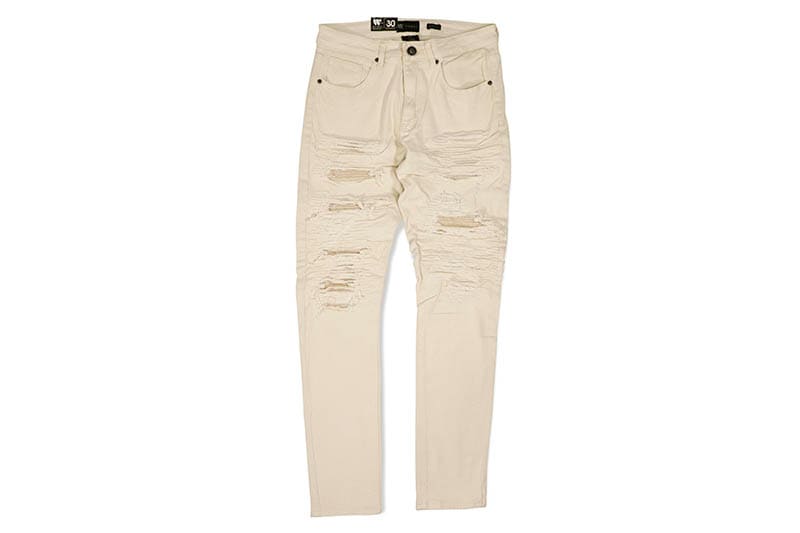 WAIMEA RIPPED SKINNY PANT (M5068T:BONE)