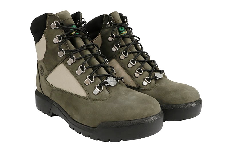 TIMBERLAND 6-INCH WATERPROOF FIELD BOOTS (TB0A2MBMA58:DARK GREEN NUBUCK)