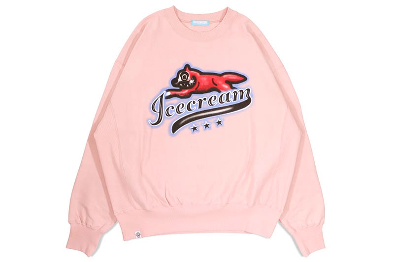 ICECREAM RUNNING DOG SWEATSHIRT (ICJP235K001:PINK)