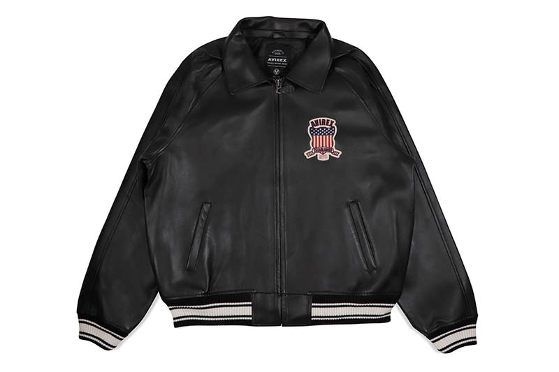 AVIREX ICON JACKET (AVF20BO01-001:JET BLACK)