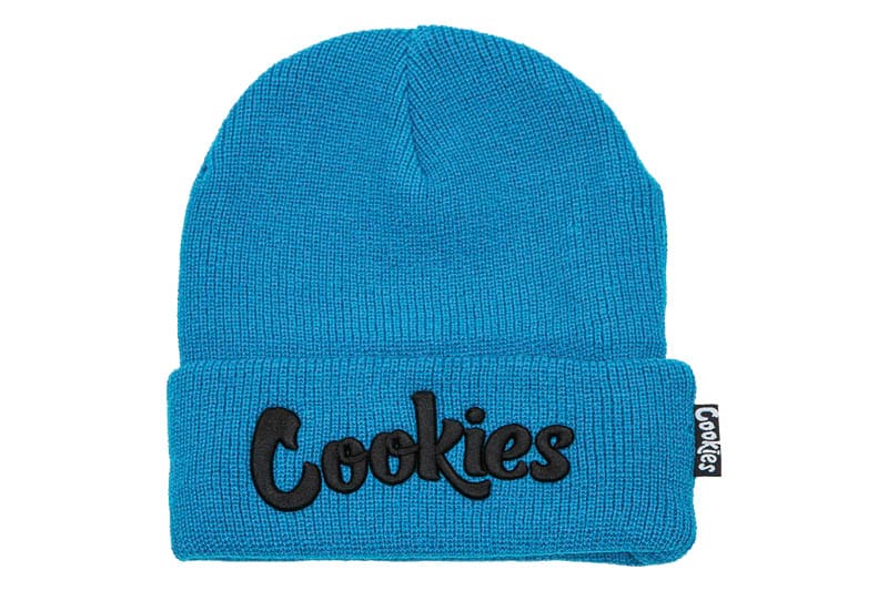 COOKIES ORIGINAL LOGO EMBROIDERED BEANIE (COOKIES BLUE/BLACK) CM232XKB01