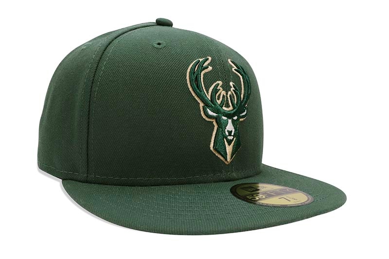 NEW ERA MILWAUKEE BUCKS 59FIFTY FITTED CAP (GREEN/TEAM COLOR) 13694100