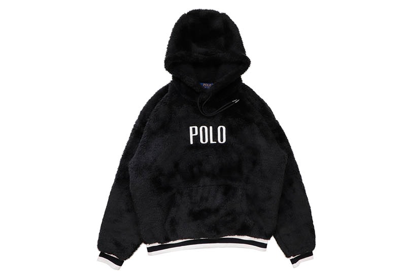 POLO RALPH LAUREN POLAR FLEECE PULLOVER TOP (710920251002:BLACK)