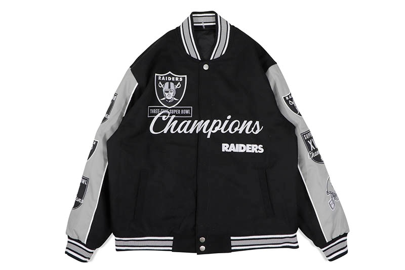 JH Design LAS VEGAS RAIDERS THREE-TIME SUPER BOWL CHAMPIONS