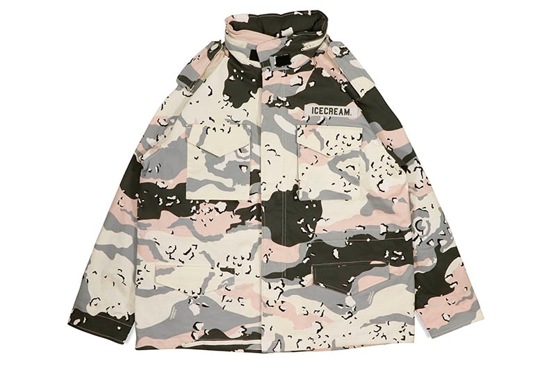 ICECREAM DESSERT CAMO JACKET (431-9400:WHISPER WHITE)