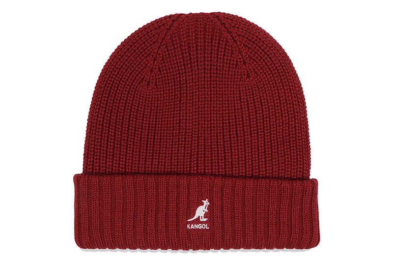 KANGOL MERINO WOOL RIB BEANIE (K3663-CR605:CRANBERRY) | Brand,G-L