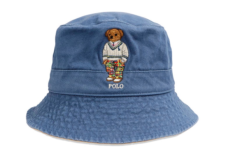 POLO RALPH LAUREN POLO BEAR TWILL BUCKET HAT (710900276001:OLD ROYAL)